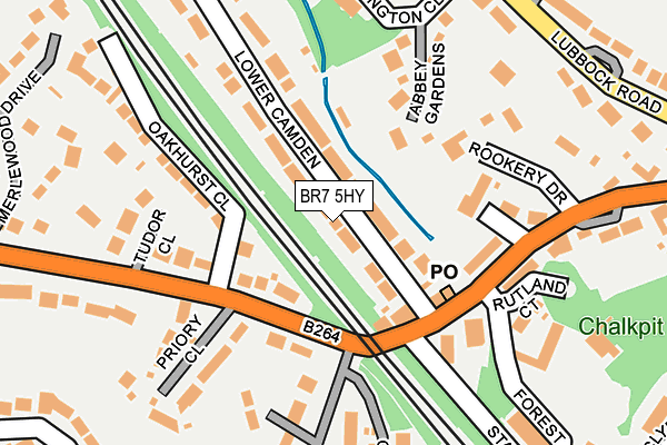 BR7 5HY map - OS OpenMap – Local (Ordnance Survey)