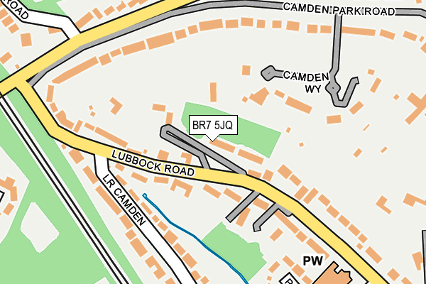 BR7 5JQ map - OS OpenMap – Local (Ordnance Survey)