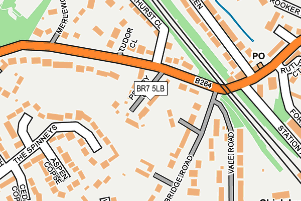 BR7 5LB map - OS OpenMap – Local (Ordnance Survey)