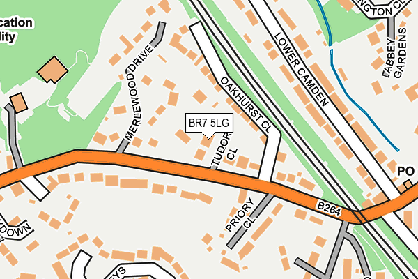 BR7 5LG map - OS OpenMap – Local (Ordnance Survey)