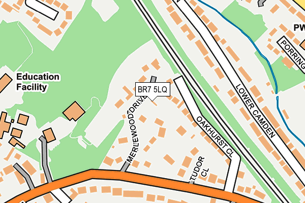 BR7 5LQ map - OS OpenMap – Local (Ordnance Survey)