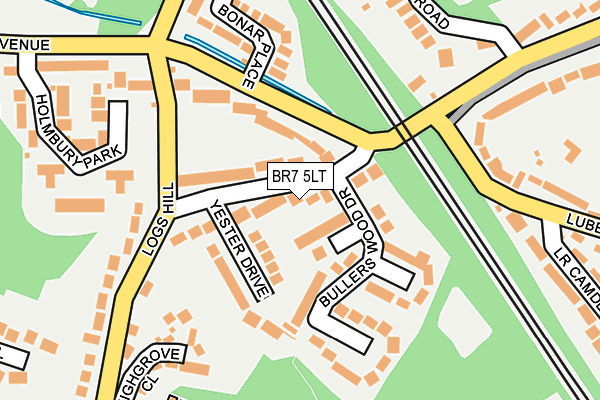BR7 5LT map - OS OpenMap – Local (Ordnance Survey)
