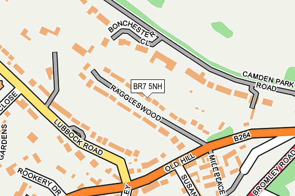 BR7 5NH map - OS OpenMap – Local (Ordnance Survey)