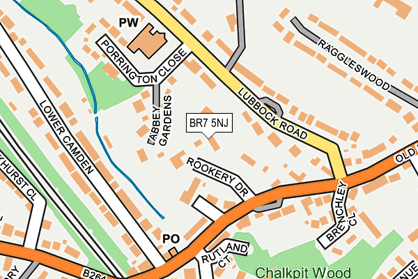 BR7 5NJ map - OS OpenMap – Local (Ordnance Survey)
