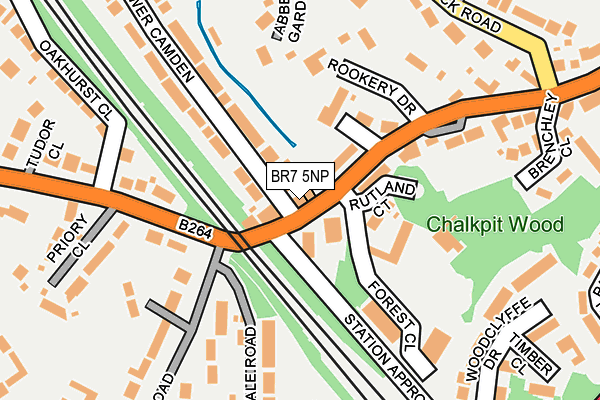 BR7 5NP map - OS OpenMap – Local (Ordnance Survey)