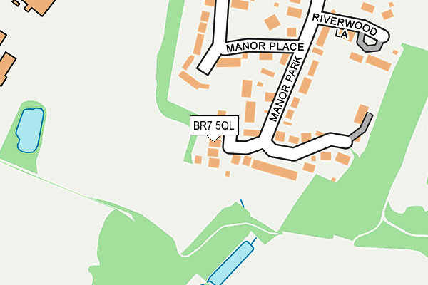 BR7 5QL map - OS OpenMap – Local (Ordnance Survey)