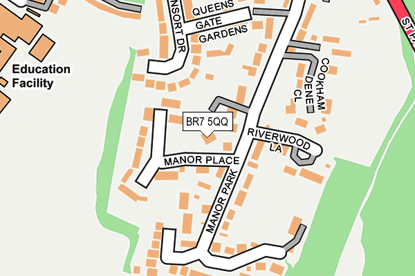 BR7 5QQ map - OS OpenMap – Local (Ordnance Survey)