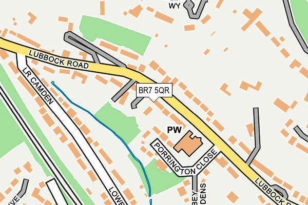 BR7 5QR map - OS OpenMap – Local (Ordnance Survey)