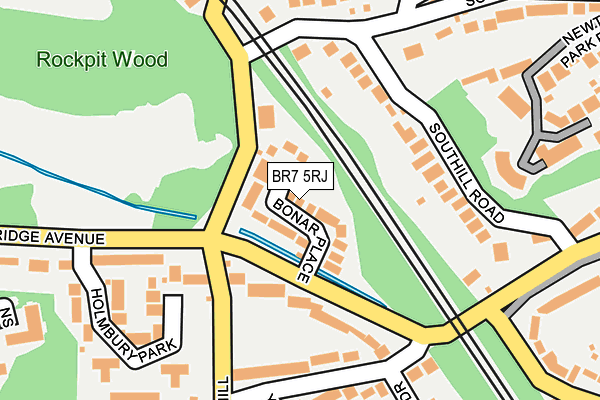 BR7 5RJ map - OS OpenMap – Local (Ordnance Survey)