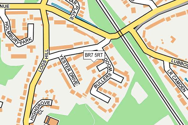 BR7 5RT map - OS OpenMap – Local (Ordnance Survey)