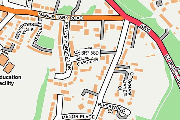 BR7 5SD map - OS OpenMap – Local (Ordnance Survey)