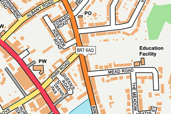 BR7 6AQ map - OS OpenMap – Local (Ordnance Survey)