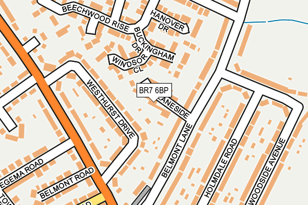 BR7 6BP map - OS OpenMap – Local (Ordnance Survey)