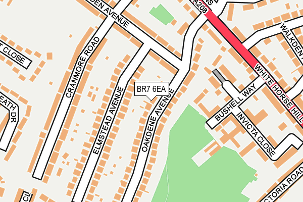 BR7 6EA map - OS OpenMap – Local (Ordnance Survey)