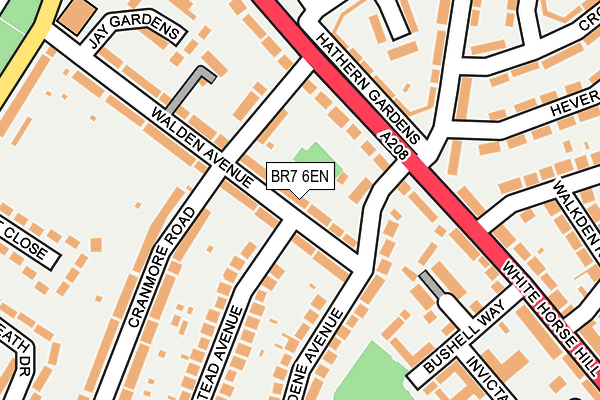 BR7 6EN map - OS OpenMap – Local (Ordnance Survey)