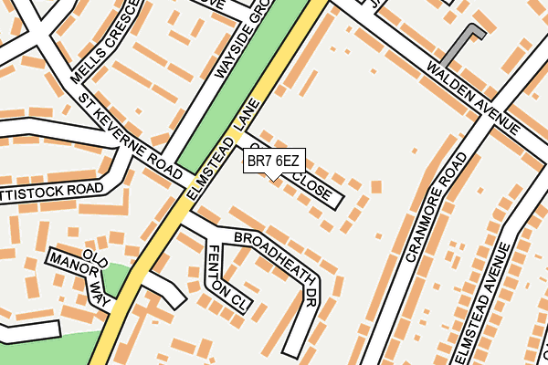 BR7 6EZ map - OS OpenMap – Local (Ordnance Survey)