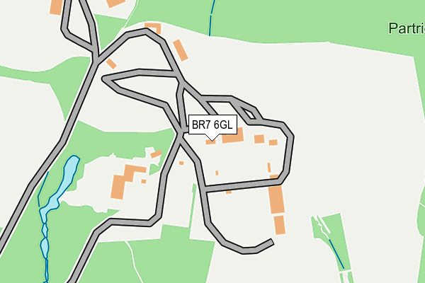 BR7 6GL map - OS OpenMap – Local (Ordnance Survey)