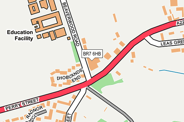 BR7 6HB map - OS OpenMap – Local (Ordnance Survey)