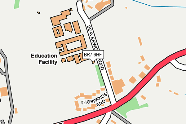 BR7 6HF map - OS OpenMap – Local (Ordnance Survey)