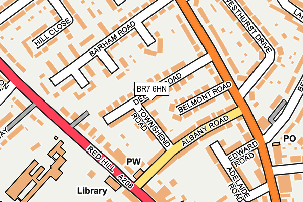 BR7 6HN map - OS OpenMap – Local (Ordnance Survey)