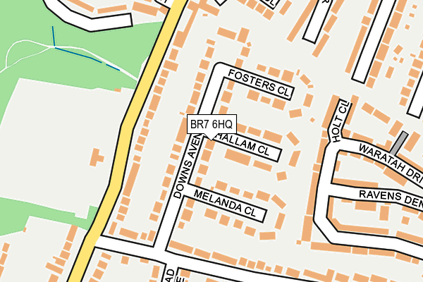 BR7 6HQ map - OS OpenMap – Local (Ordnance Survey)