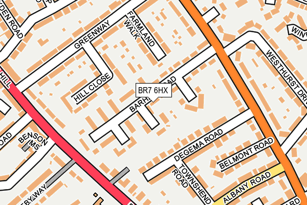BR7 6HX map - OS OpenMap – Local (Ordnance Survey)
