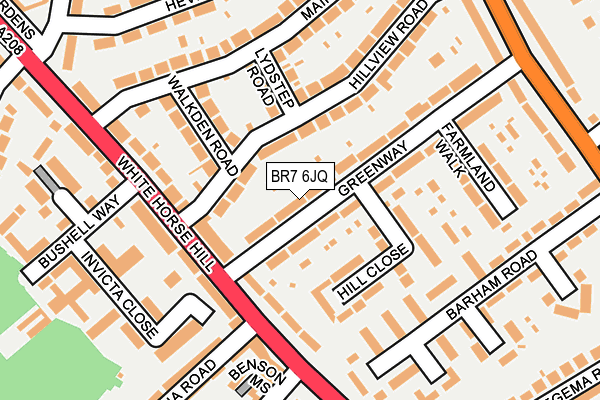 BR7 6JQ map - OS OpenMap – Local (Ordnance Survey)