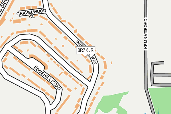 BR7 6JR map - OS OpenMap – Local (Ordnance Survey)