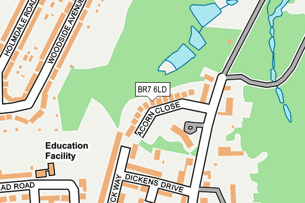 BR7 6LD map - OS OpenMap – Local (Ordnance Survey)