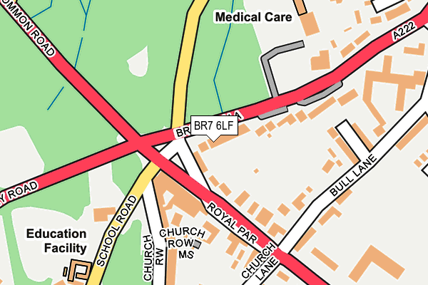 BR7 6LF map - OS OpenMap – Local (Ordnance Survey)