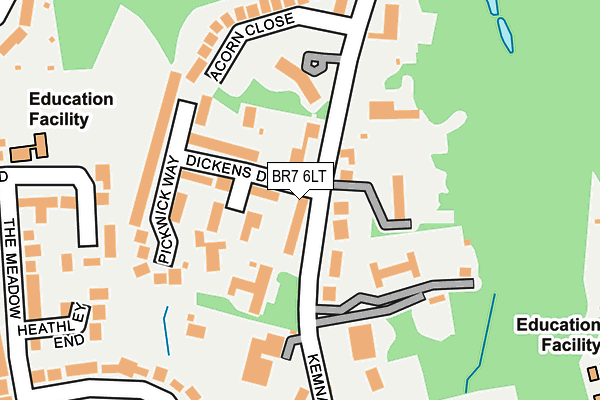 BR7 6LT map - OS OpenMap – Local (Ordnance Survey)
