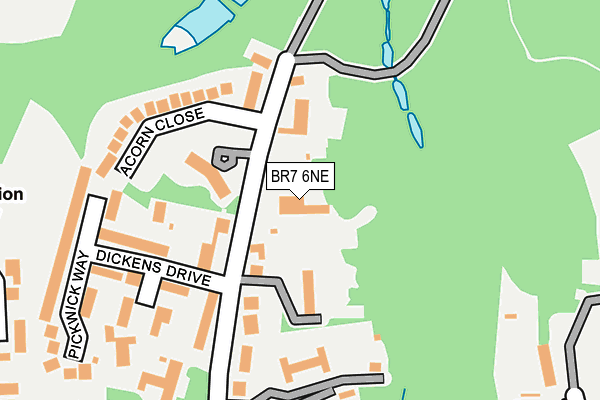 BR7 6NE map - OS OpenMap – Local (Ordnance Survey)