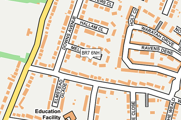 BR7 6NH map - OS OpenMap – Local (Ordnance Survey)
