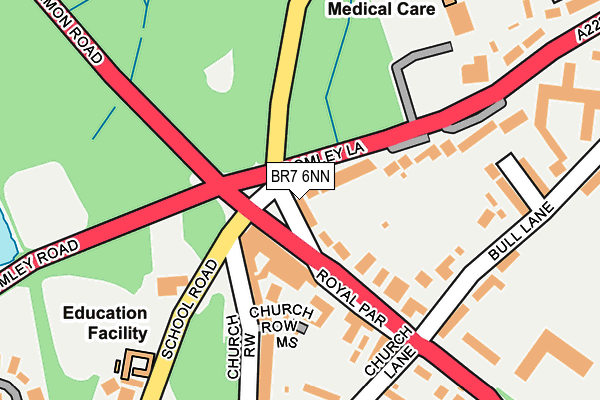 BR7 6NN map - OS OpenMap – Local (Ordnance Survey)