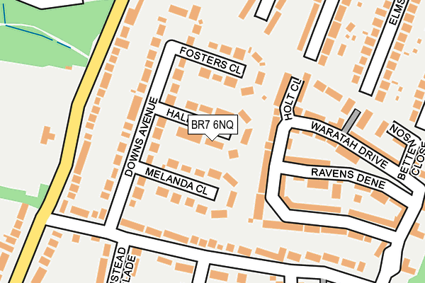 BR7 6NQ map - OS OpenMap – Local (Ordnance Survey)