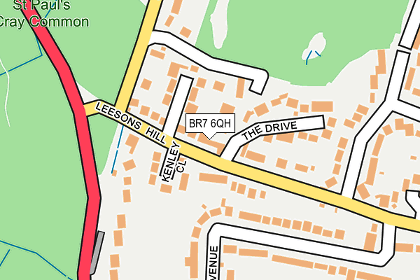 BR7 6QH map - OS OpenMap – Local (Ordnance Survey)