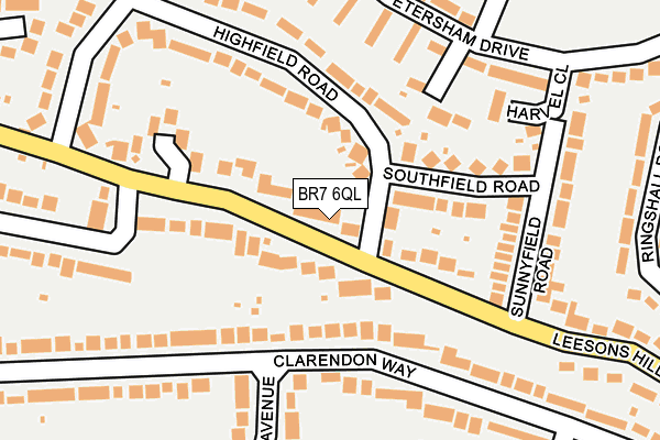 BR7 6QL map - OS OpenMap – Local (Ordnance Survey)