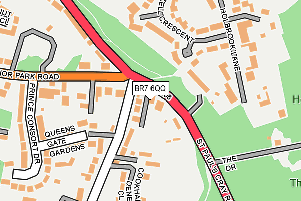BR7 6QQ map - OS OpenMap – Local (Ordnance Survey)