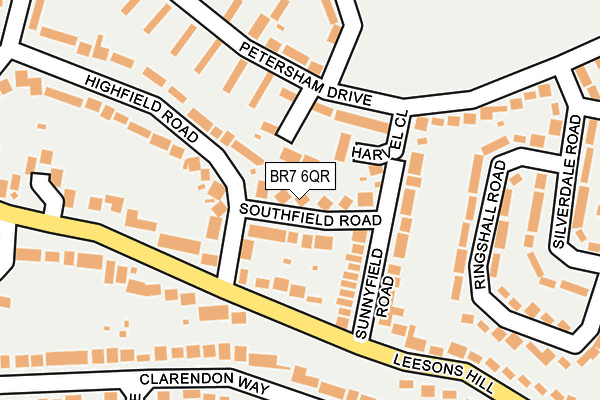 BR7 6QR map - OS OpenMap – Local (Ordnance Survey)