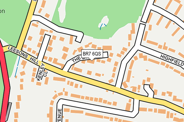 BR7 6QS map - OS OpenMap – Local (Ordnance Survey)