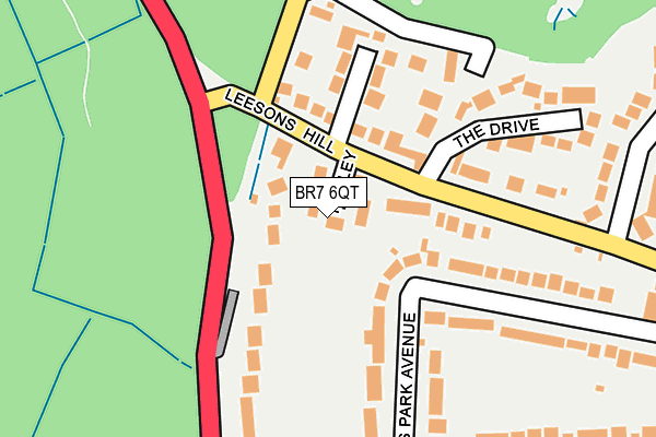 BR7 6QT map - OS OpenMap – Local (Ordnance Survey)