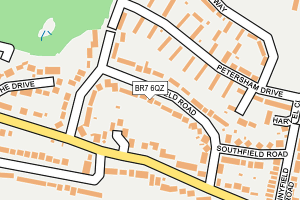 BR7 6QZ map - OS OpenMap – Local (Ordnance Survey)