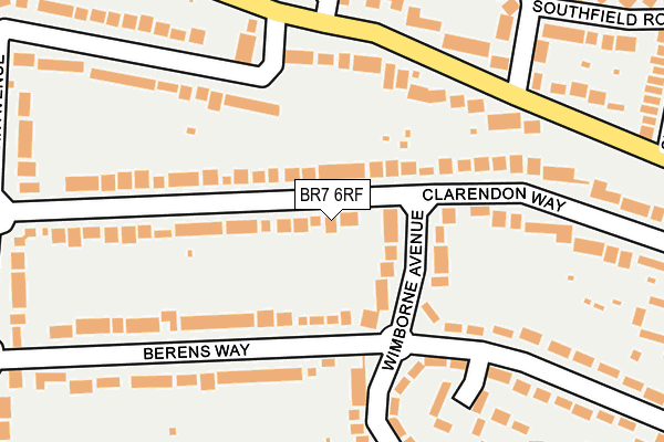 BR7 6RF map - OS OpenMap – Local (Ordnance Survey)