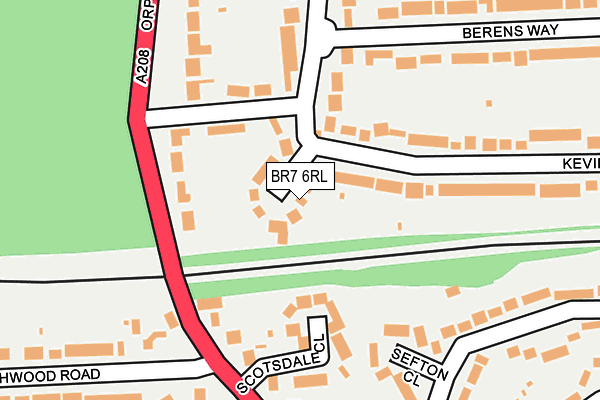 BR7 6RL map - OS OpenMap – Local (Ordnance Survey)