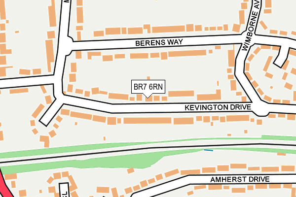 BR7 6RN map - OS OpenMap – Local (Ordnance Survey)