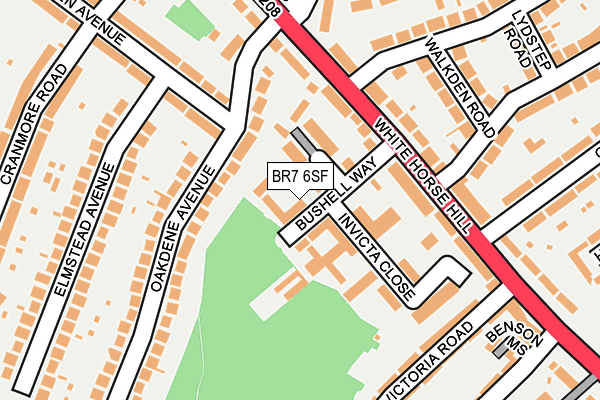 BR7 6SF map - OS OpenMap – Local (Ordnance Survey)
