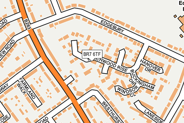 BR7 6TF map - OS OpenMap – Local (Ordnance Survey)