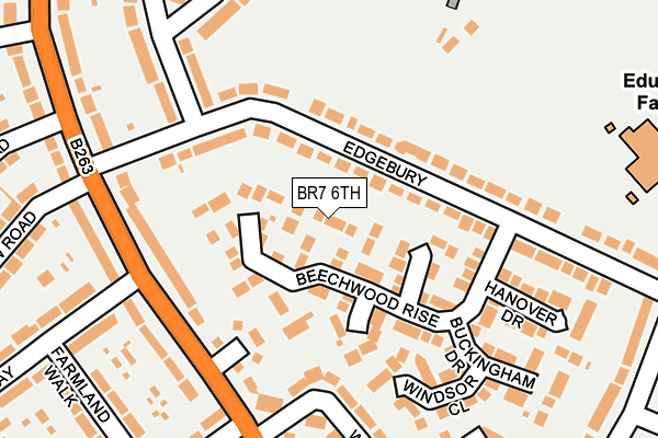 BR7 6TH map - OS OpenMap – Local (Ordnance Survey)
