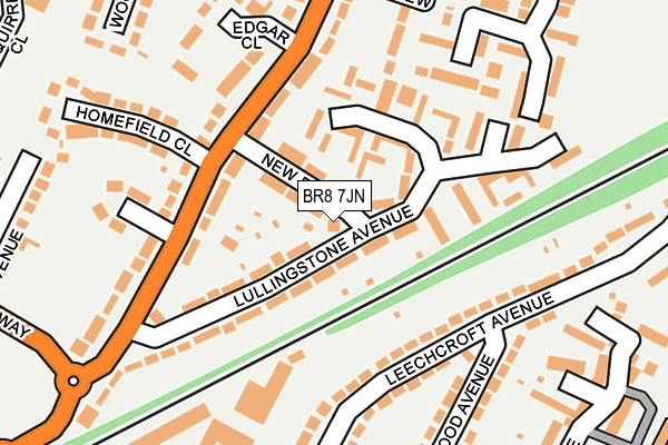 BR8 7JN map - OS OpenMap – Local (Ordnance Survey)