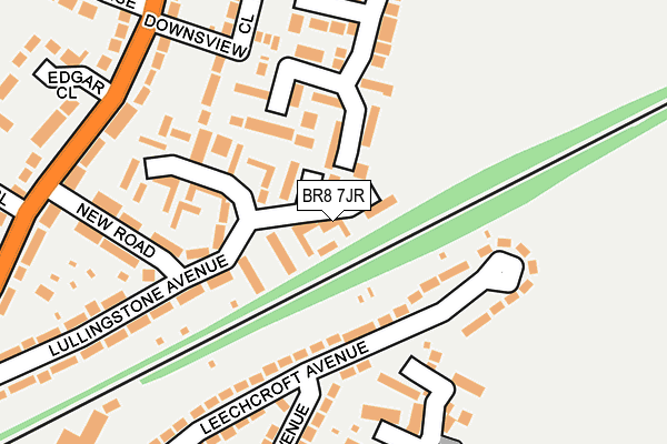 BR8 7JR map - OS OpenMap – Local (Ordnance Survey)